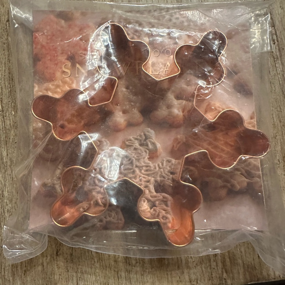 Southern Living copper snowflake cookie cutter.